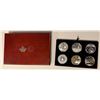 Image 2 : CANADA: 6-coin silver proof set, 2022, Proof