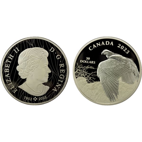 CANADA: Charles III, 2022-, AR 30 dollars, 2023, Proof