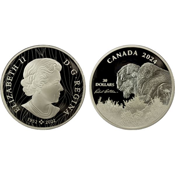 CANADA: Charles III, 2022-, AR 30 dollars, 2024, Proof