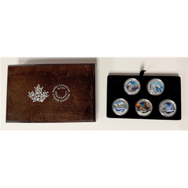 CANADA: 5-coin silver proof set, 2016, Proof