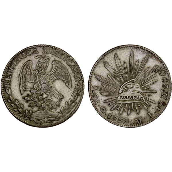 MEXICO: Republic, AR 8 reales (27.22g), 1832-Go, VF-XF