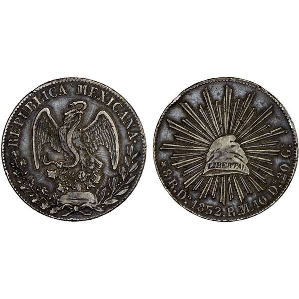 MEXICO: Republic, AR 8 reales (27.43g), 1832-Do, Choice VF