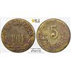 Image 1 : MEXICO: Revolutionary Issue, brass 5 centavos, Durango, 1914, PCGS VF details