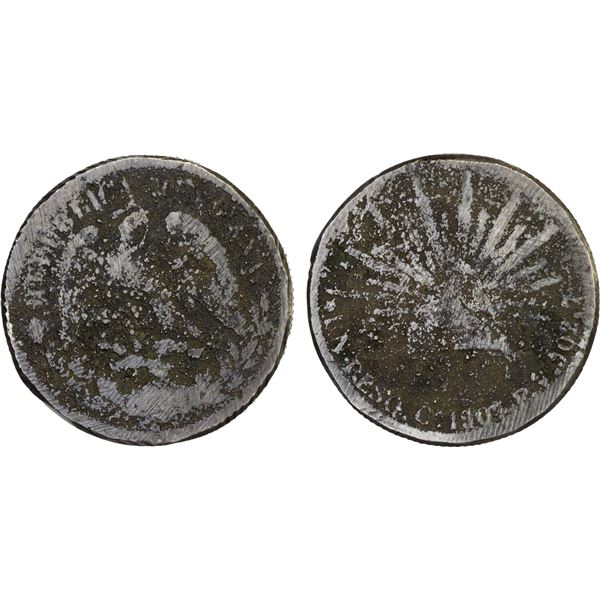 MEXICO: Revolutionary Issue, AE centavo (28.83g), Sinaloa, 1914-Mo, Fine