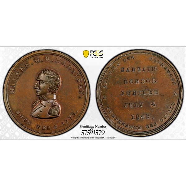 UNITED STATES: AE medal, ND (ca. 1862), PCGS MS63