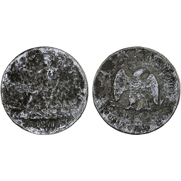 UNITED STATES:  AR trade dollar, 1874, VG