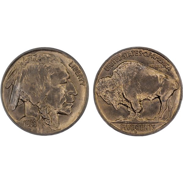 UNITED STATES: 5 cents, 1938-D, PCGS MS66