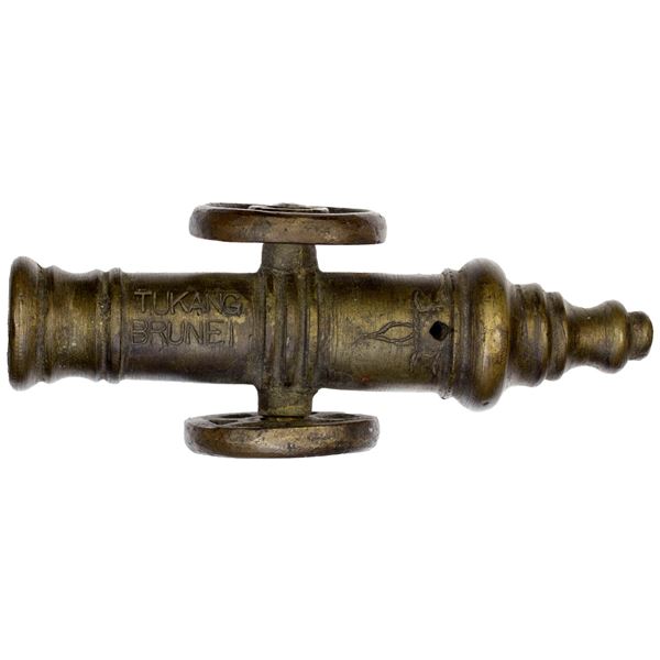 BRUNEI: brass cannon (596g), XF