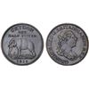 Image 1 : CEYLON: George III, 1796-1820, AE 1/2 stiver, 1815, XF-AU