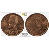 Image 1 : EGYPT: Farouk, 1936-1952, AE millieme, 1938/AH1357, PCGS MS64 RD