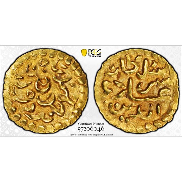 INDONESIA: ACEH: Ala'ad-Din Ahmad Shah, 1727-1735, AV kupang (0.56g), PCGS MS63