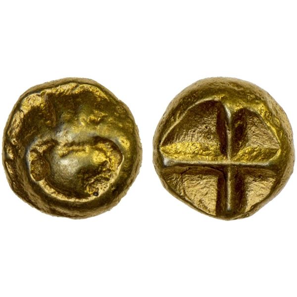 INDONESIA: SUMATRA: Srivijaya Kingdom, AV 1/4 massa (0.62g), ca. 8th-12th century, XF