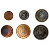 Image 2 : JORDAN: Hussain, 1952-1999, 6-coin proof set, 1965/AH1385