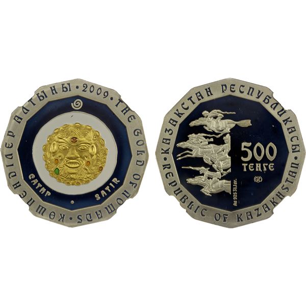 KAZAKHSTAN: Republic, AR 500 tenge, 2009, NGC PF68 Ultra Cameo