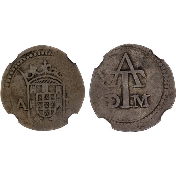 MALAYSIA: PORTUGUESE MALACCA: Felipe III, 1621-1640, AR tanga, ND, NGC VF30