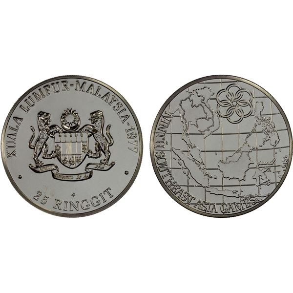 MALAYSIA: AR 25 ringgit, 1977, BU