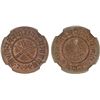Image 1 : NEPAL: Tribhuvana Bir Bikram, 1911-1950, AE 1/2 paisa, VS2004 (1947), NGC Unc details