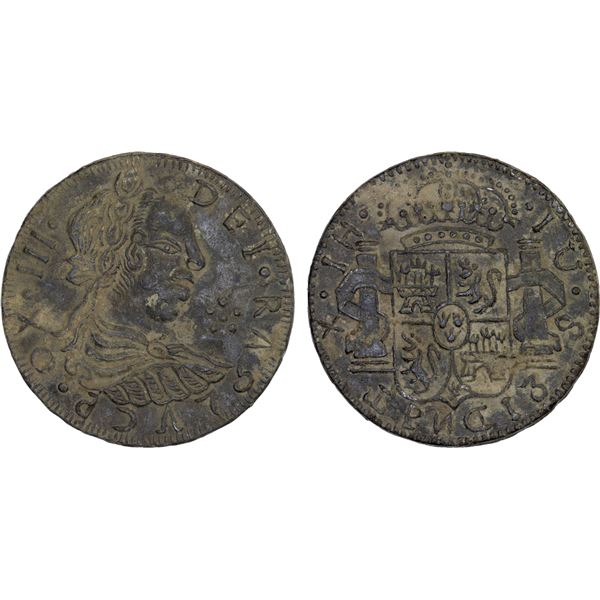 CHINA: tin burial token (10.69g), XF