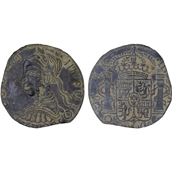 CHINA: tin burial token (9.59g), XF