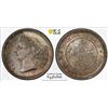 Image 1 : HONG KONG: Victoria, 1841-1901, AR 5 cents, 1889, PCGS MS64