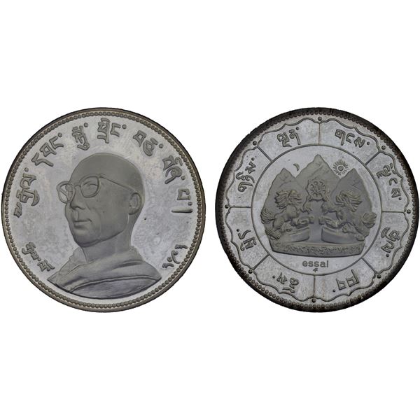 TIBET: 1 crown, TE2093 (1966), Proof