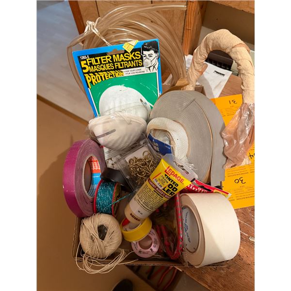 Tape hooks, wood filler