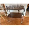 Image 3 : Folding Vintage Tea cart  glasses included
