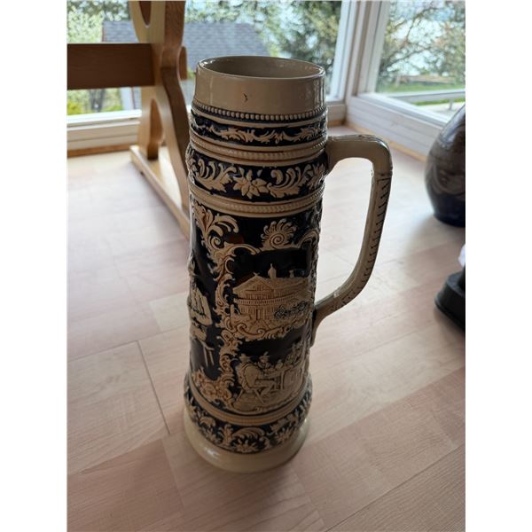 German stoneware beer, Stein 18 inches tall