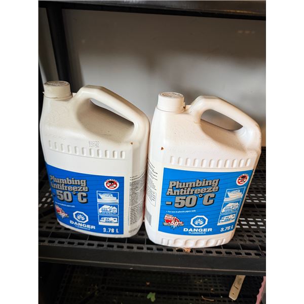 Plumbing antifreeze, both half full