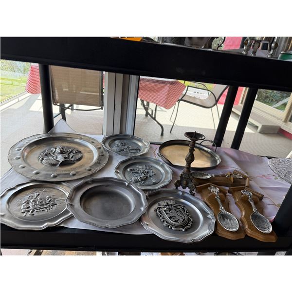 Pewter and other decor