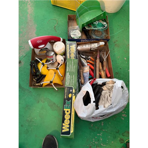 Sprinklers and other gardening items