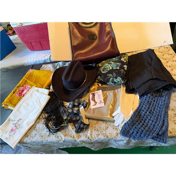 Hat, clothing, linen's bag