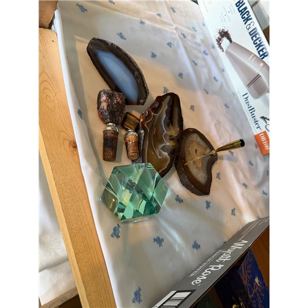 Stones and Wine bottle stoppers