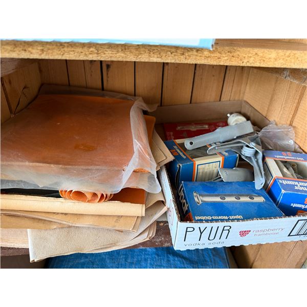 Sandpaper and other items