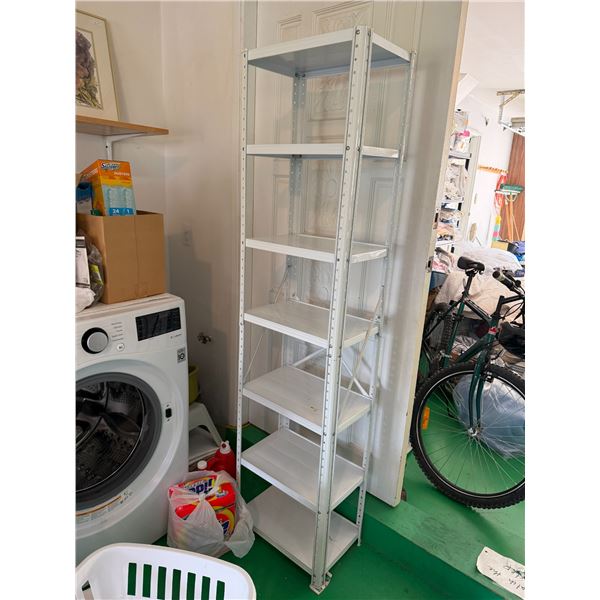 White shelf 18" x 12" 71 inches tall