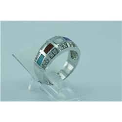 Genuine Diamond & Opal Ring 14K Gold