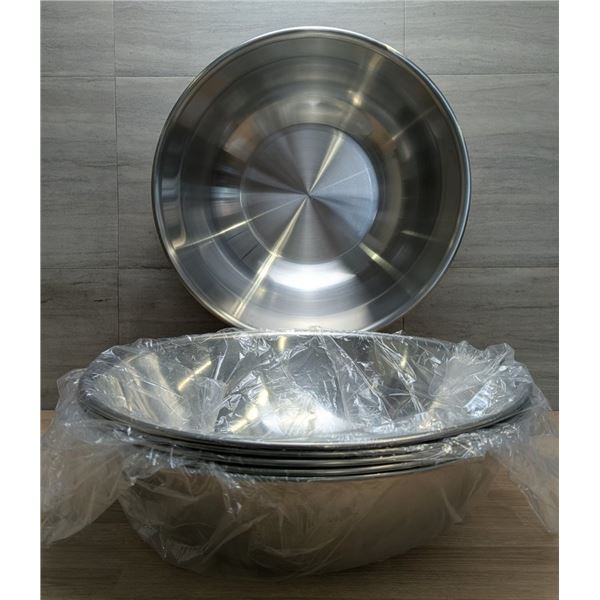 Stainless Steel Mixing Bowls 16qt/15.1L, Browne 575936 - Lot of 6
