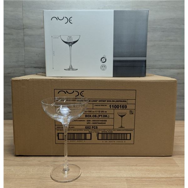 Hepburn Coupe Glasses 6.5oz/192ml, Browne NG67104-12 - Lot of 12