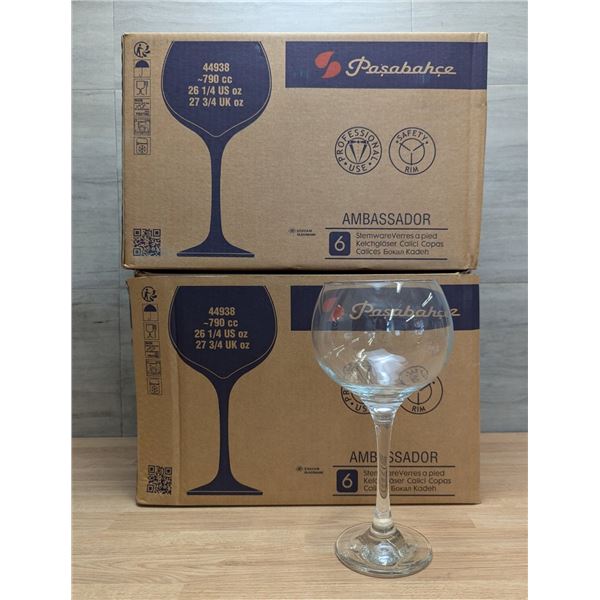 Maldive Balloon Wine Glasses XL 26.7oz/790ml, Browne PG44938 - Lot of 12