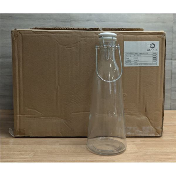 Conical Swing Bottles 38oz/108ml, Browne HG90109 - Lot of 12
