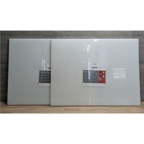 White Poly Cutting Boards 15x20x0.5", High Density, Browne PER1520 - Lot of 2