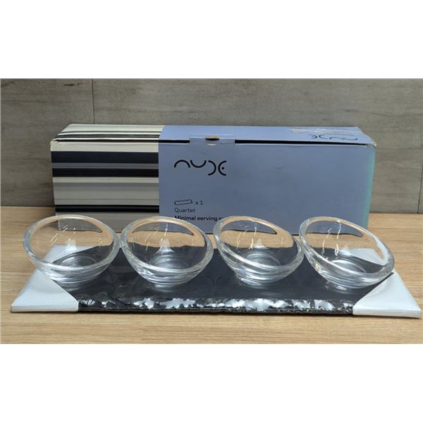 Quartet Set of 4 Miniature Bowls w/ Slate, Browne NG24291