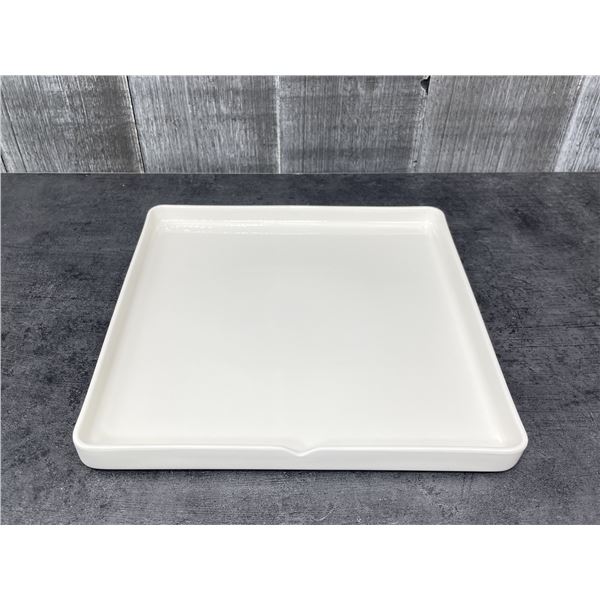 Mekkano 9-3/8" White Square Plates, Arcoroc L9557 - Lot of 12 (2 Boxes) | L6-2