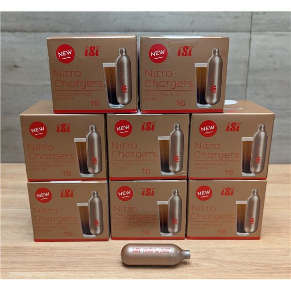 iSi N2 Nitro Whip System Chargers, iSi 070599, iSi NITRO CHARGER - Lot of 128 (8 boxes)
