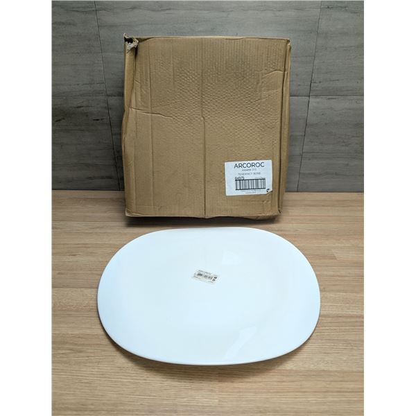 Tendency 12-1/4" Service Plate, Arcoroc G4375 - Lot of 12 (1 Case) | CC6