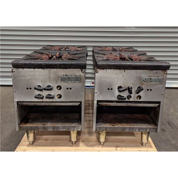 Saturn Gas Double Burner Stock Range - Lot of 2