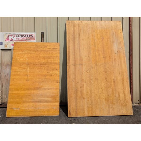 47" x 72" & 60" x 96" Wood Table Tops - Lot of 2