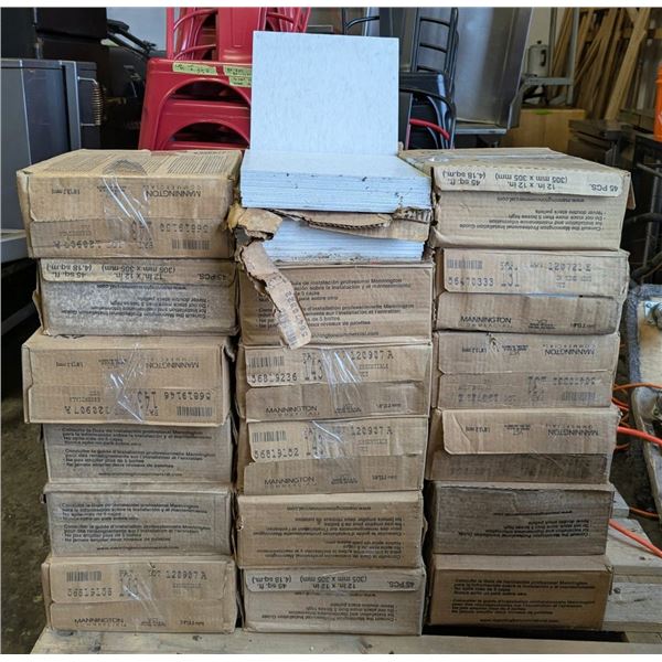 Mannington 12" x 12" VCT Through Pattern Tiles - Lot of 34 Cases