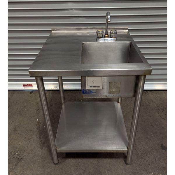 14" x 14" x 10" Tub Stainless Steel Sink W/Faucet