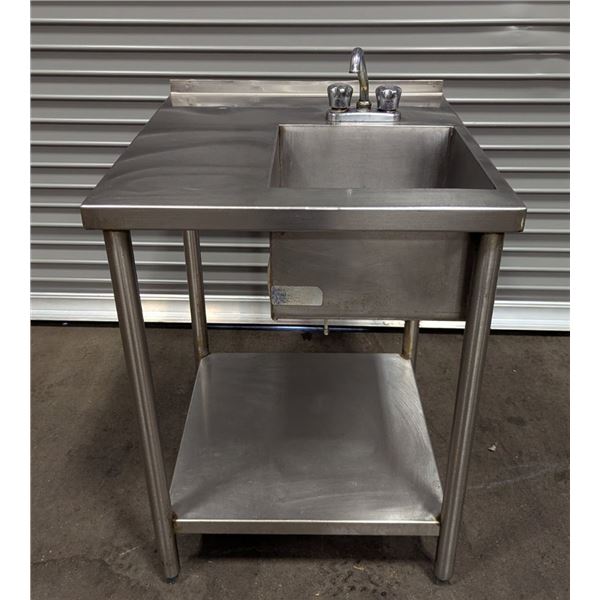 14" x 14" x 10" Tub Stainless Steel Sink W/Faucet